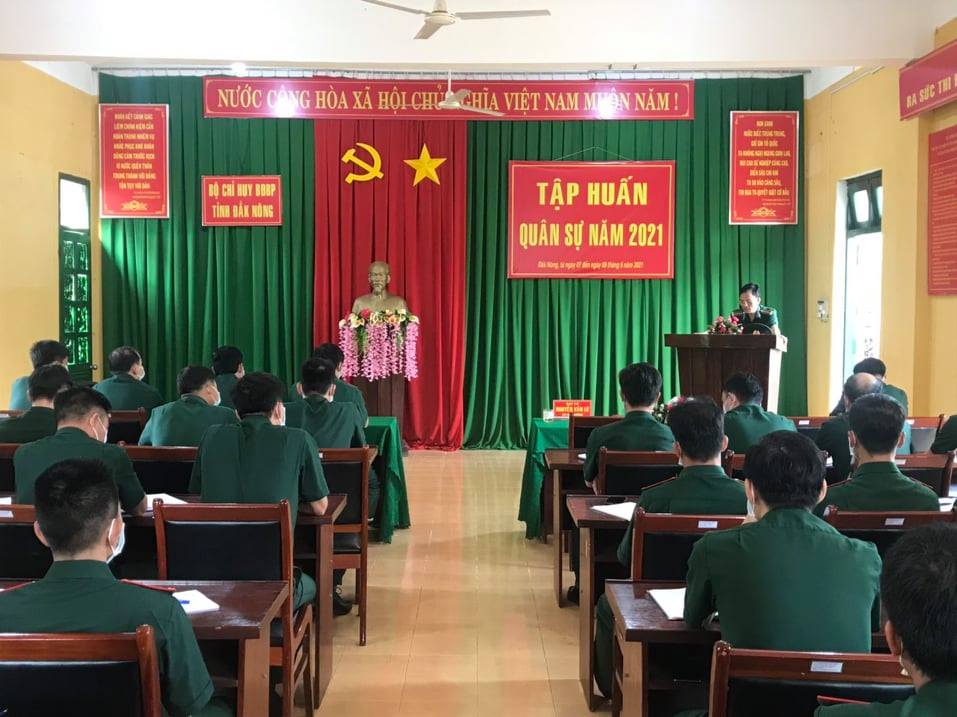 Bộ đội Biên phòng Đắk Nông tập huấn quân sự năm 2021